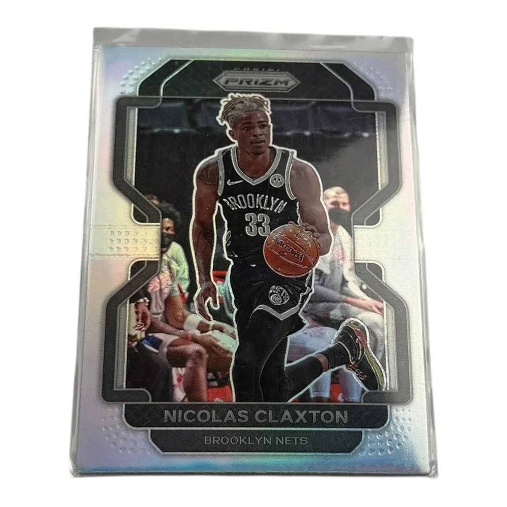 2021-22 Panini Prizm Nicolas Claxton Silver Prizm Refractor #38 Brooklyn Nets